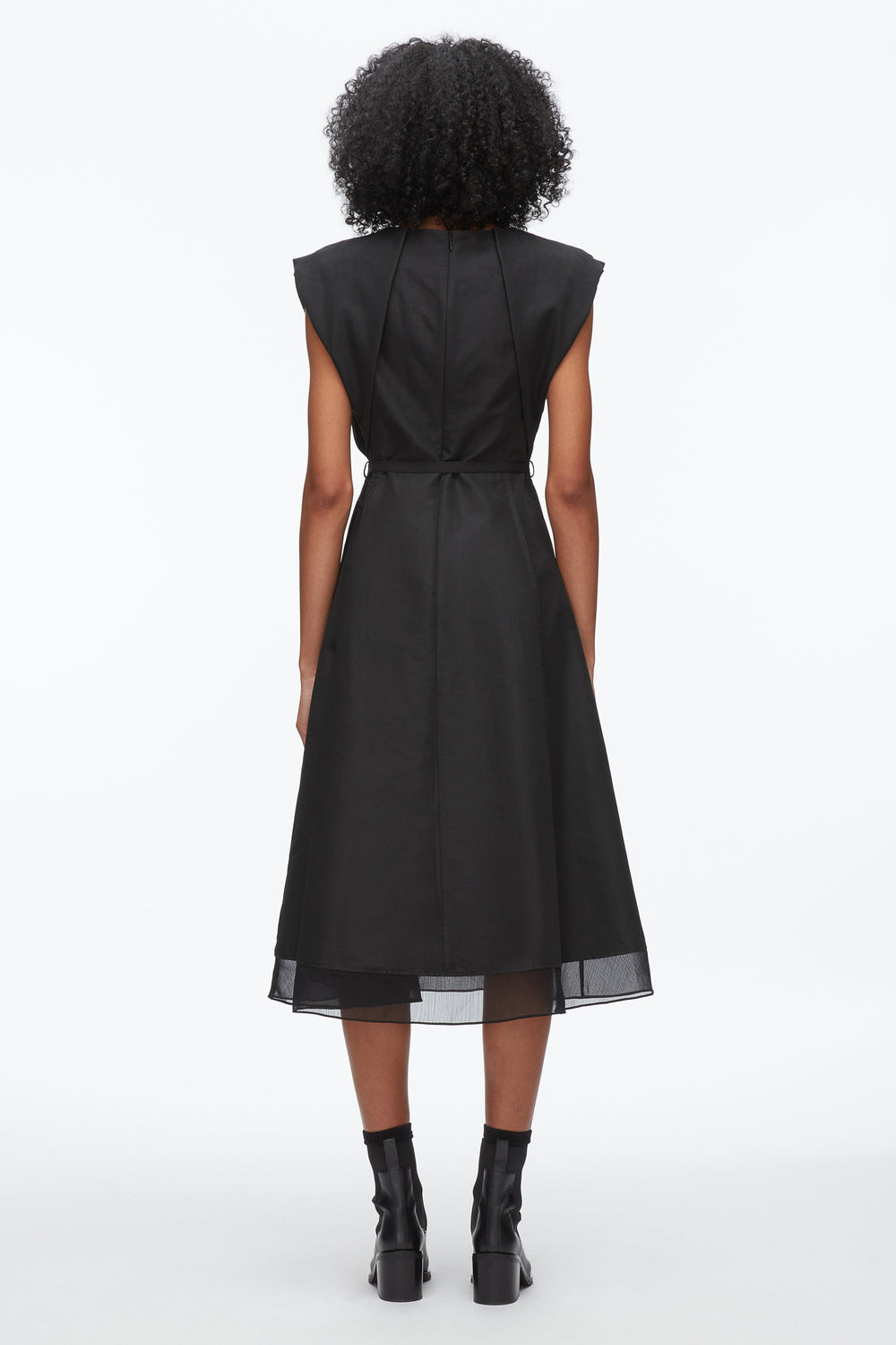 Black Draped Bow Dress with Belt | 3.1 Phillip Lim