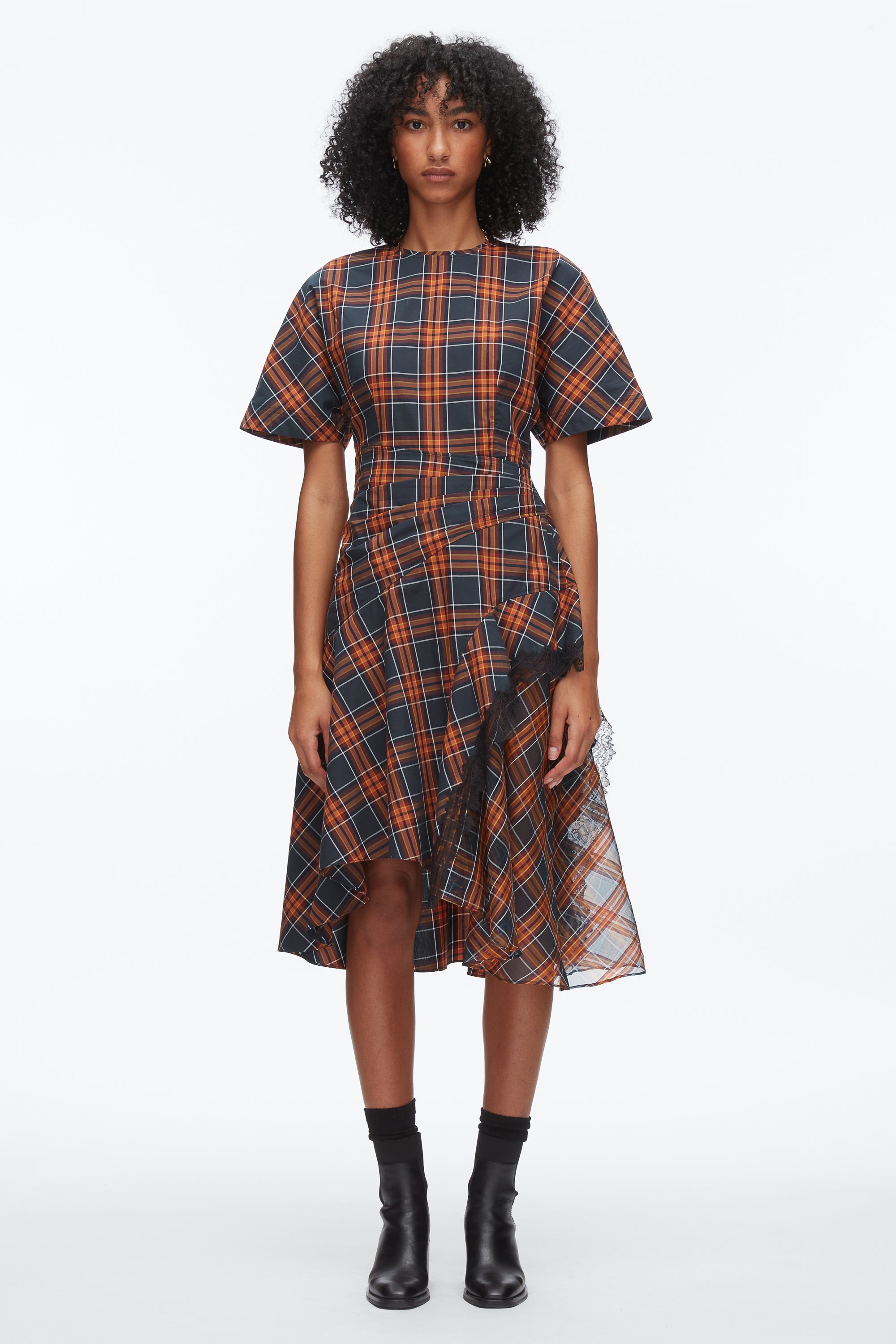 Dusk Multi Plaid Mix Draped Dress | 3.1 Phillip Lim