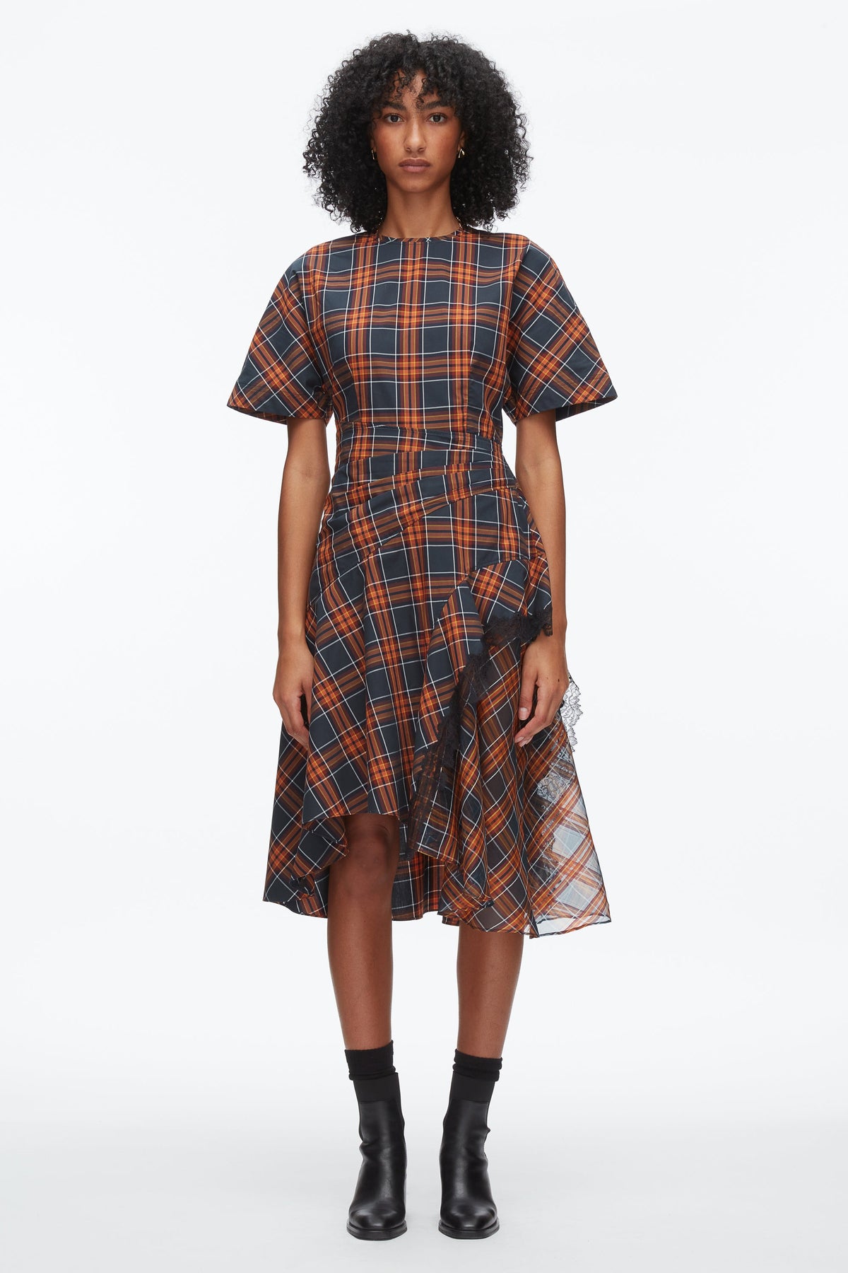 Dusk Multi Plaid Mix Draped Dress | 3.1 Phillip Lim