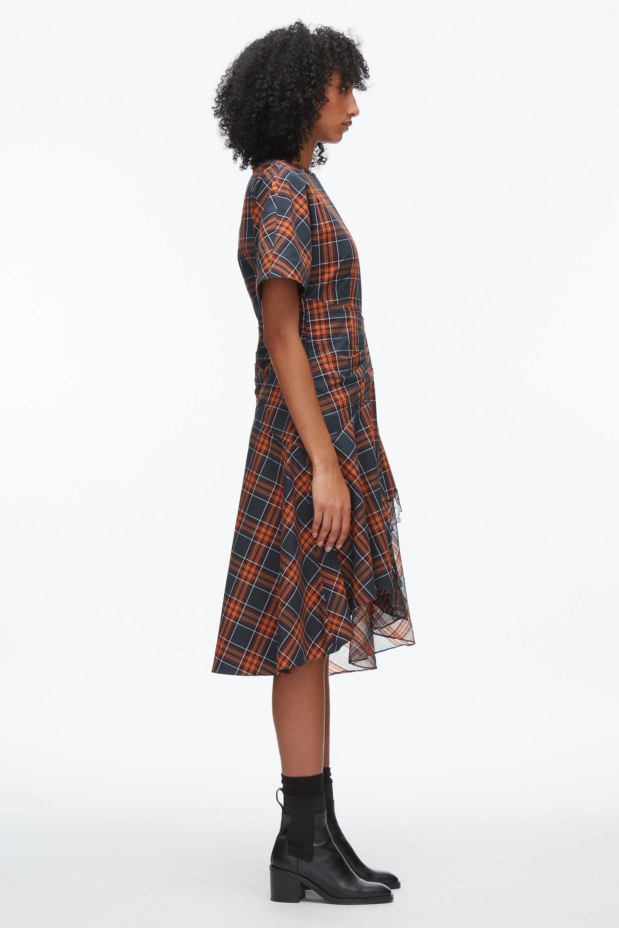 Dusk Multi Plaid Mix Draped Dress | 3.1 Phillip Lim
