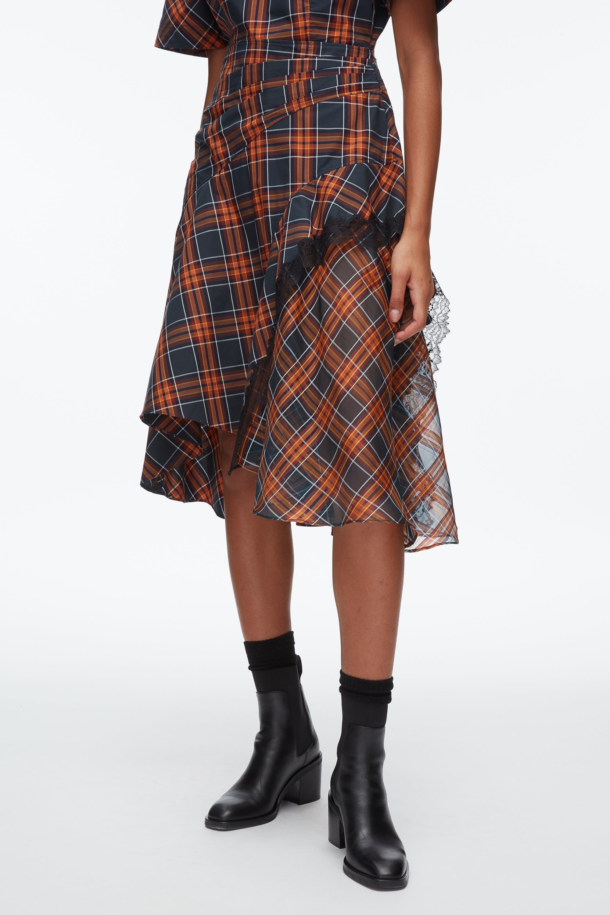Dusk Multi Plaid Mix Draped Dress | 3.1 Phillip Lim