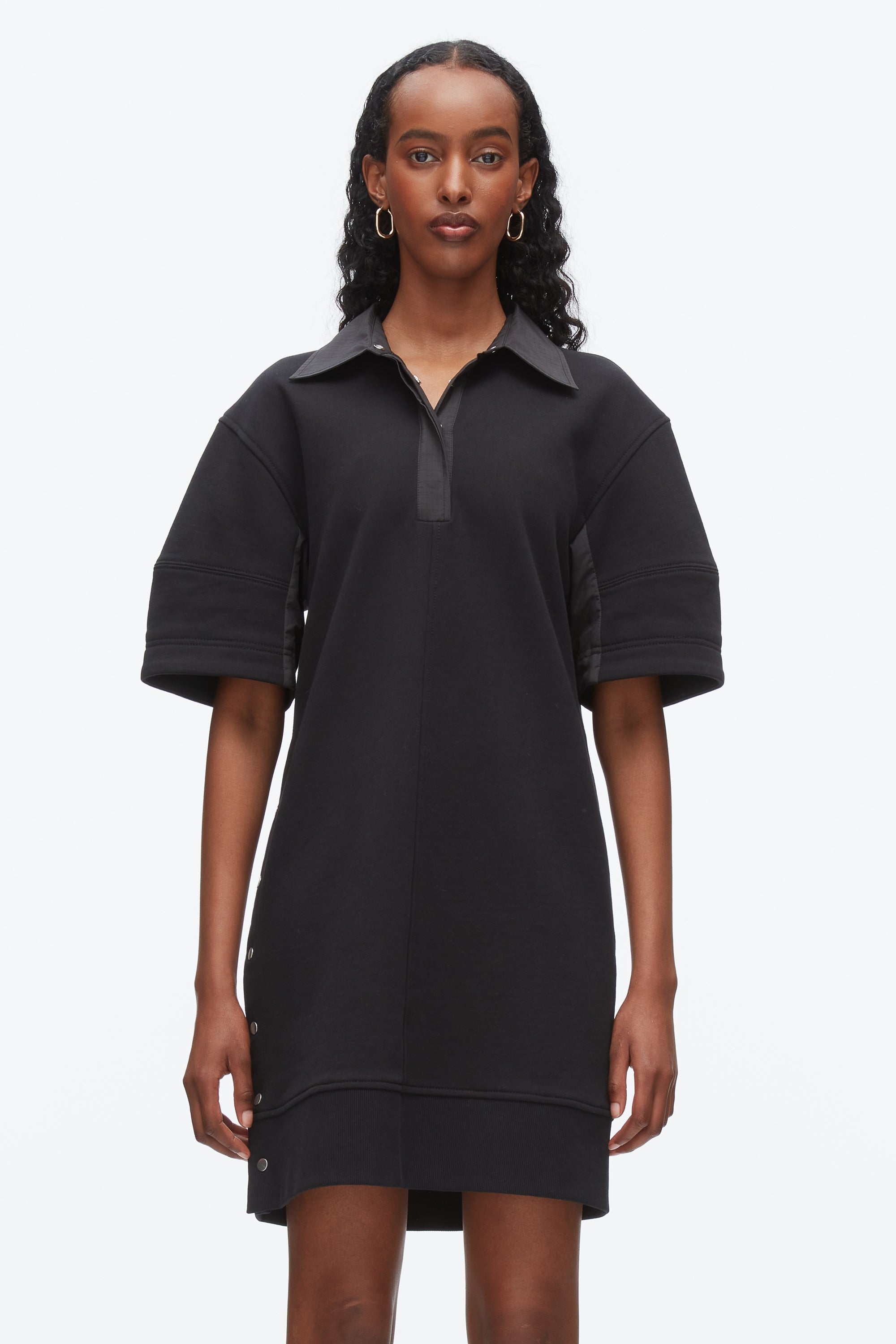 Black-Black Terry Polo Dress | 3.1 Phillip Lim