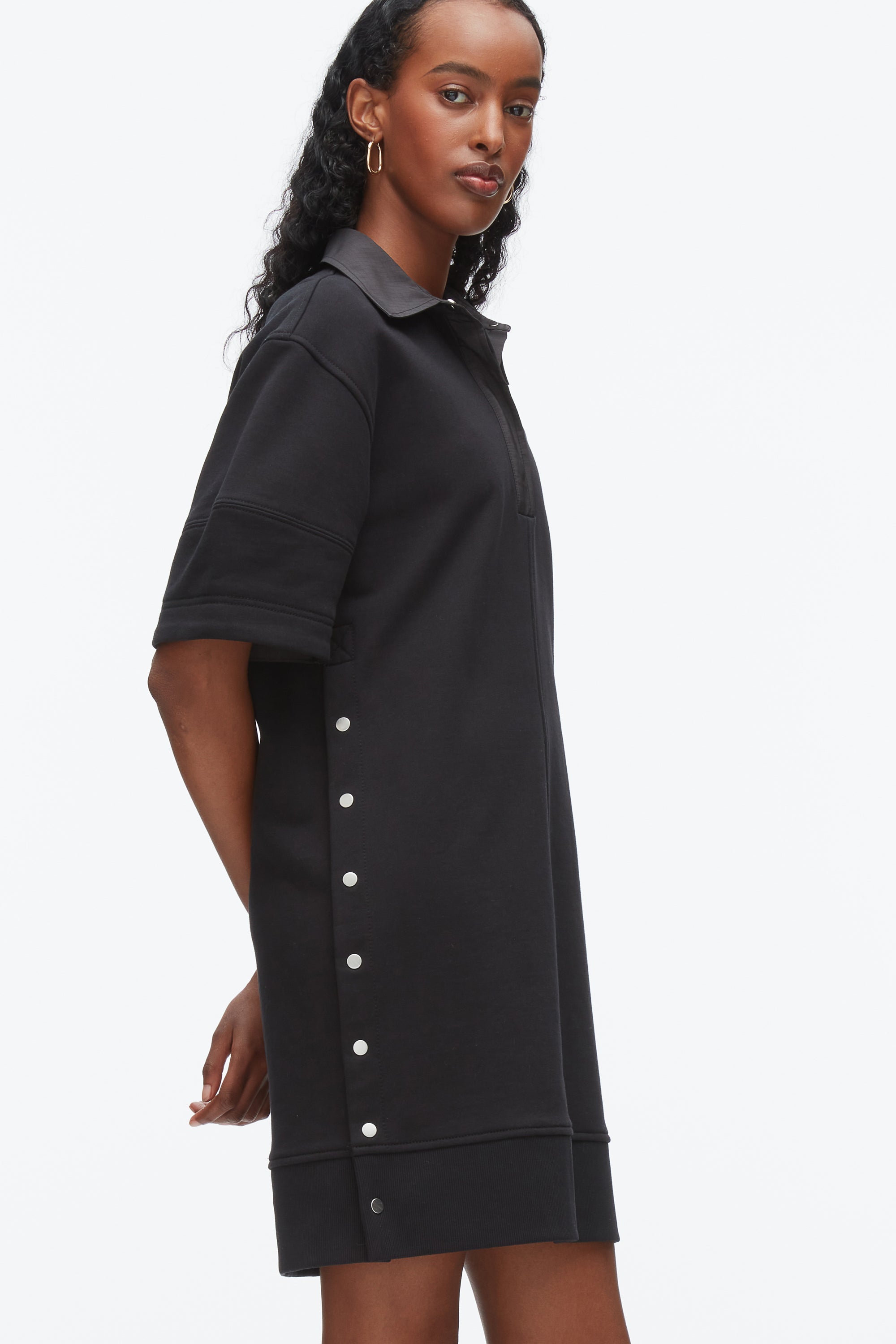 Black-Black Terry Polo Dress | 3.1 Phillip Lim