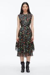 Black Multi Bliss Floral Sleeveless Dress | 3.1 Phillip Lim