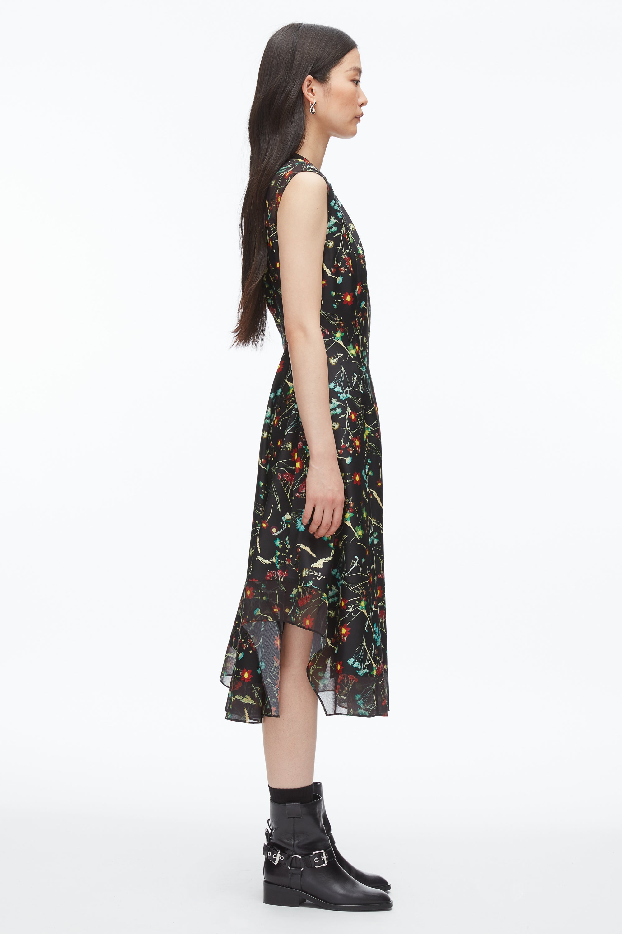 Black Multi Bliss Floral Sleeveless Dress | 3.1 Phillip Lim