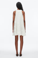White Flocked Organza Trapeze Dress | 3.1 Phillip Lim