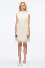 Ivory Fringe Mock Neck Shift Dress | 3.1 Phillip Lim