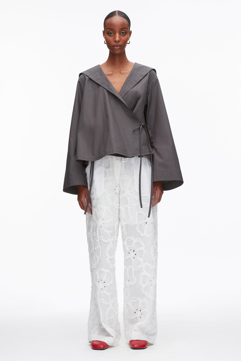 Slate Sailor Wrap Shirt | 3.1 Phillip Lim