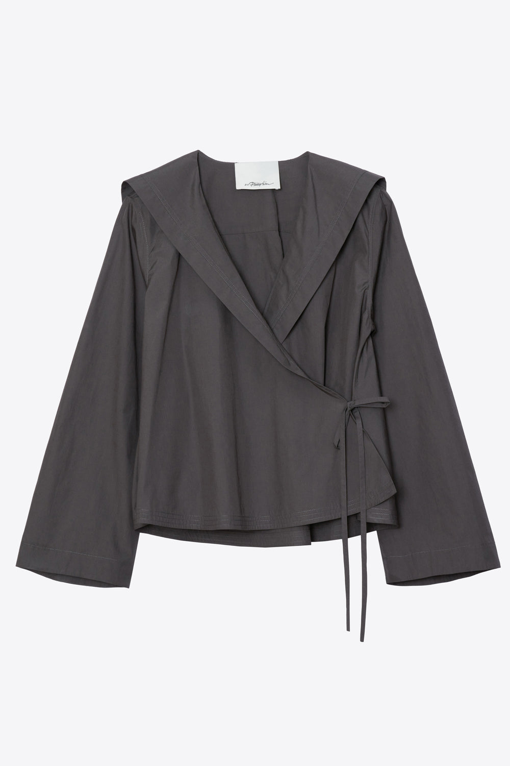 Slate Sailor Wrap Shirt | 3.1 Phillip Lim