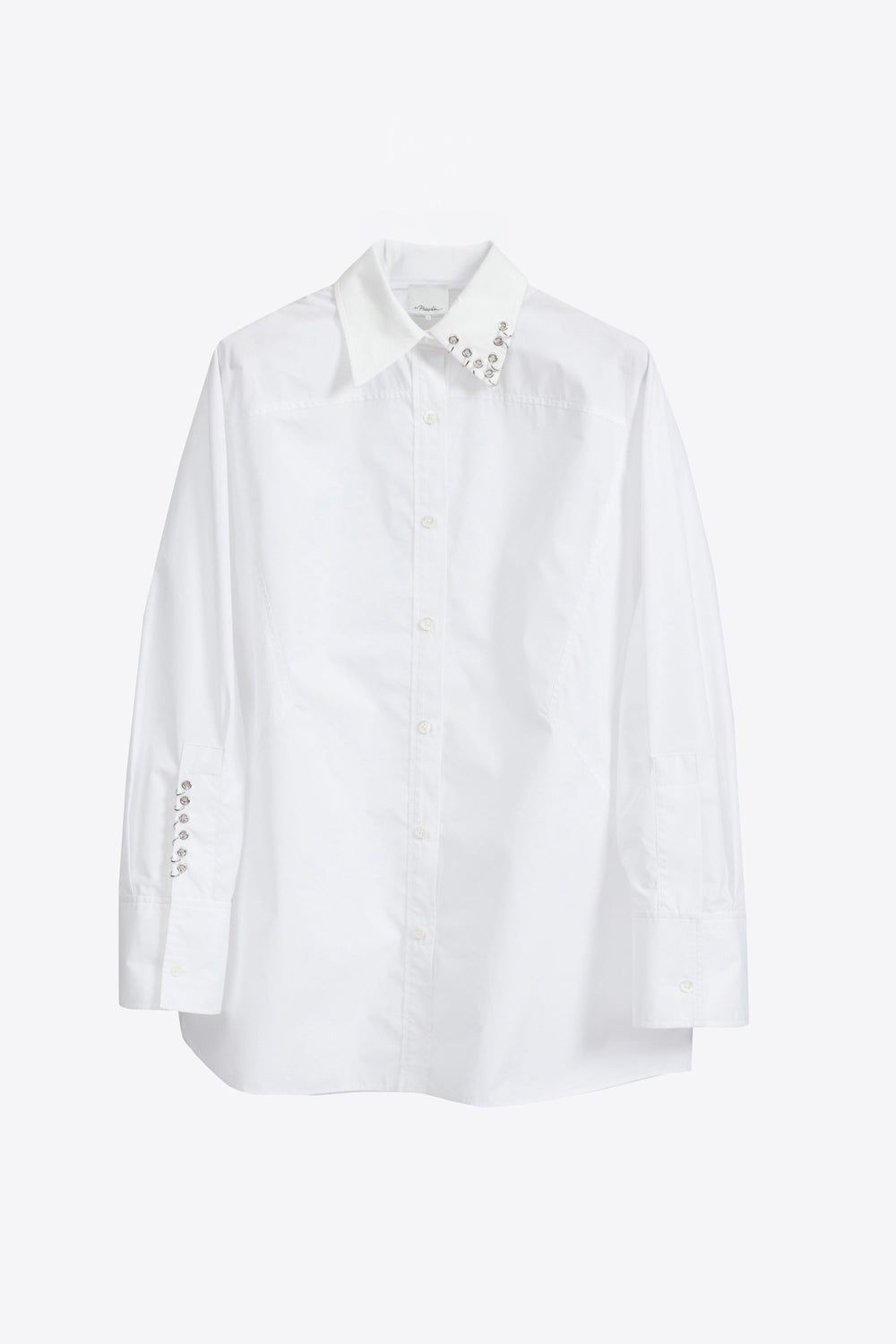White Embellished Oversize Shirt | 3.1 Phillip Lim