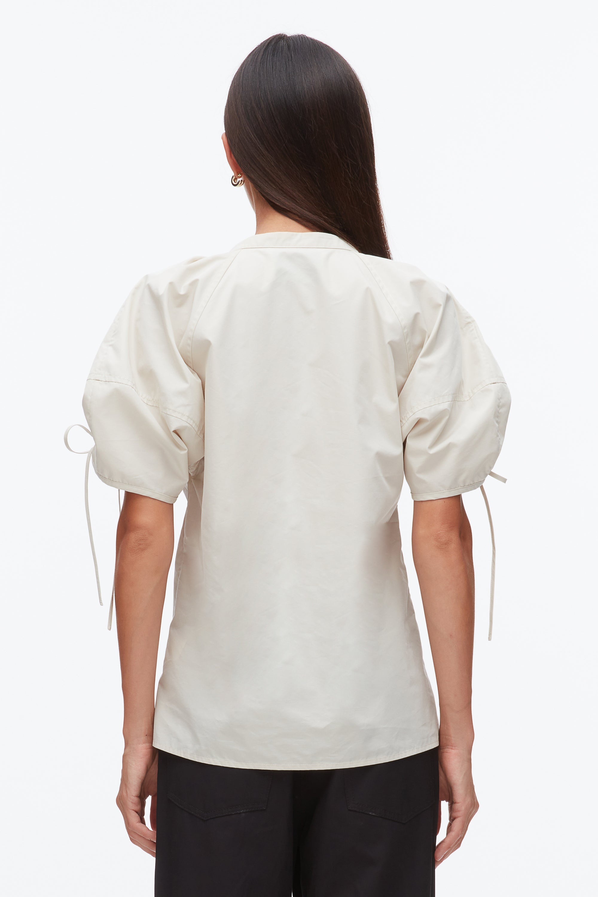 Stone Ruched Sleeve V-Neck Top | 3.1 Phillip Lim