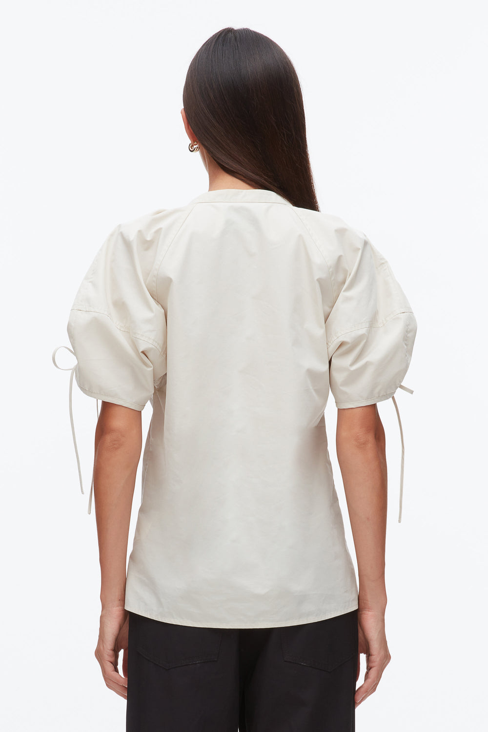 Stone Ruched Sleeve V-Neck Top | 3.1 Phillip Lim