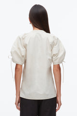 Stone Ruched Sleeve V-Neck Top | 3.1 Phillip Lim