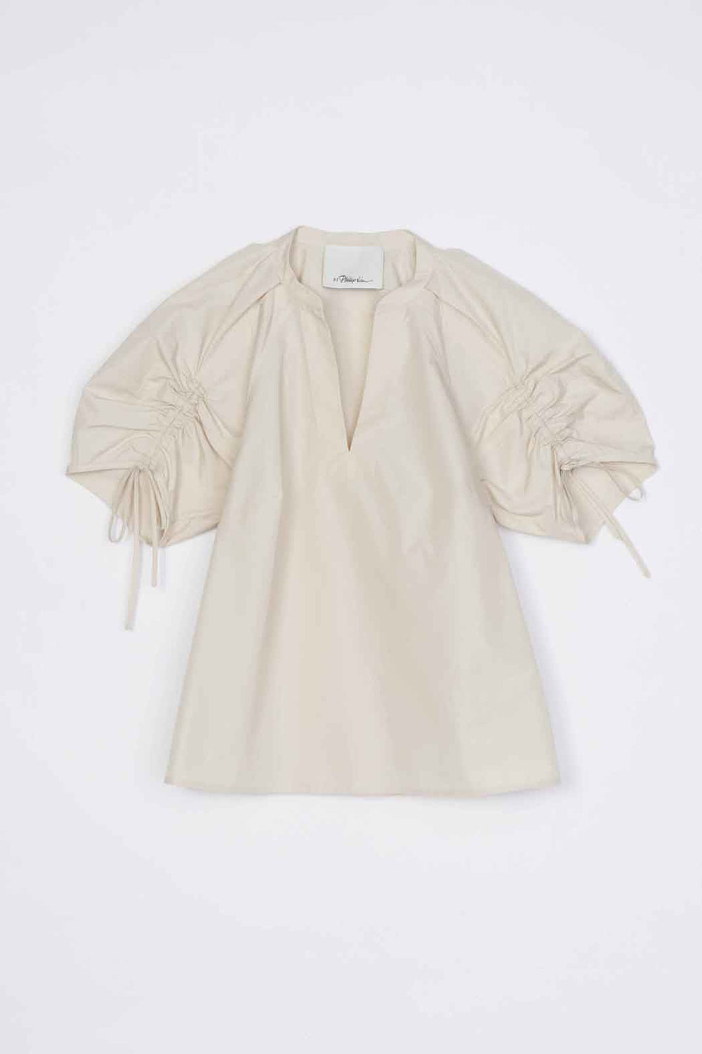 Stone Ruched Sleeve V-Neck Top | 3.1 Phillip Lim