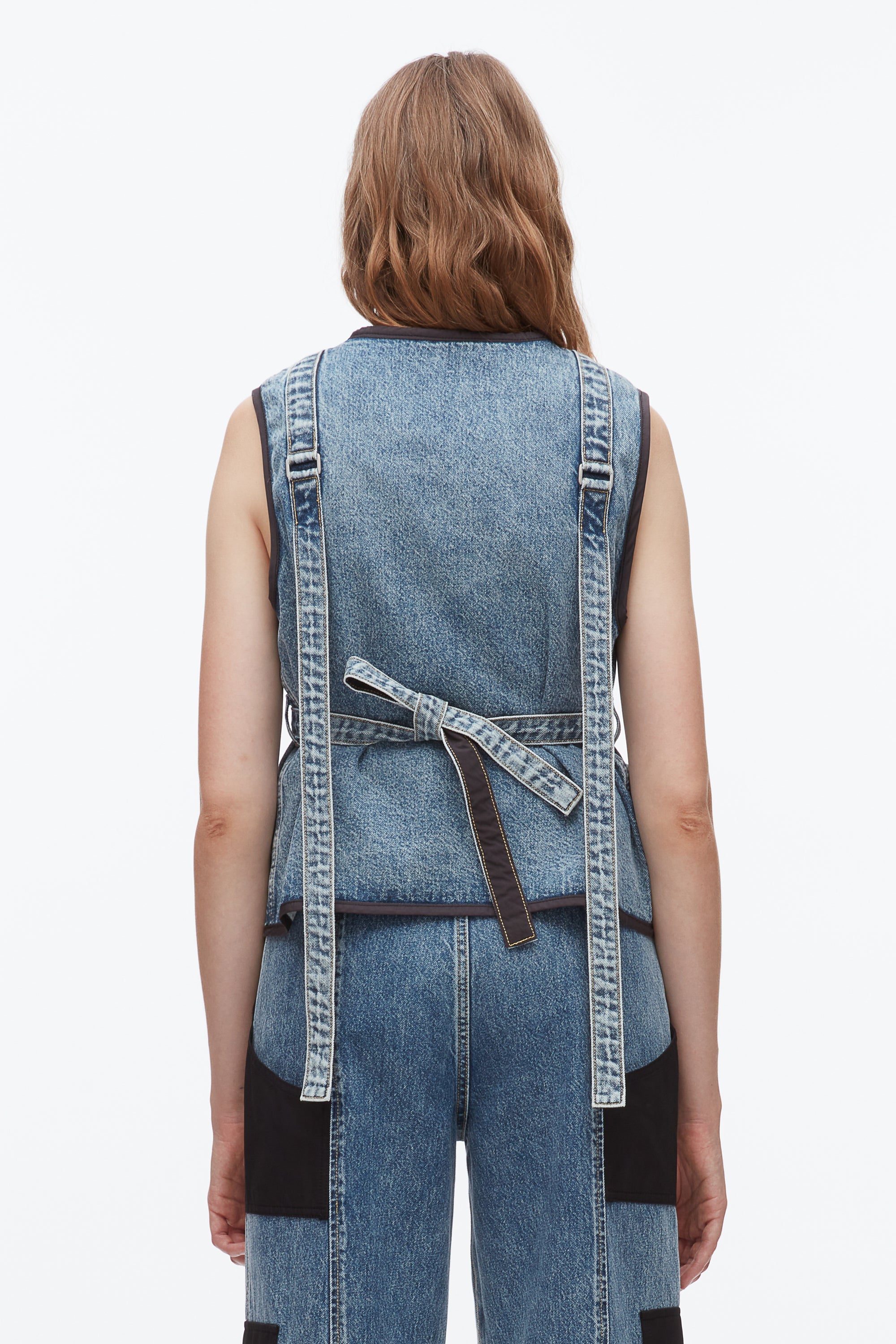 Washed Medium Blue Denim Field Vest | 3.1 Phillip Lim