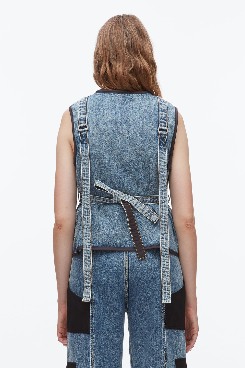 Washed Medium Blue Denim Field Vest | 3.1 Phillip Lim