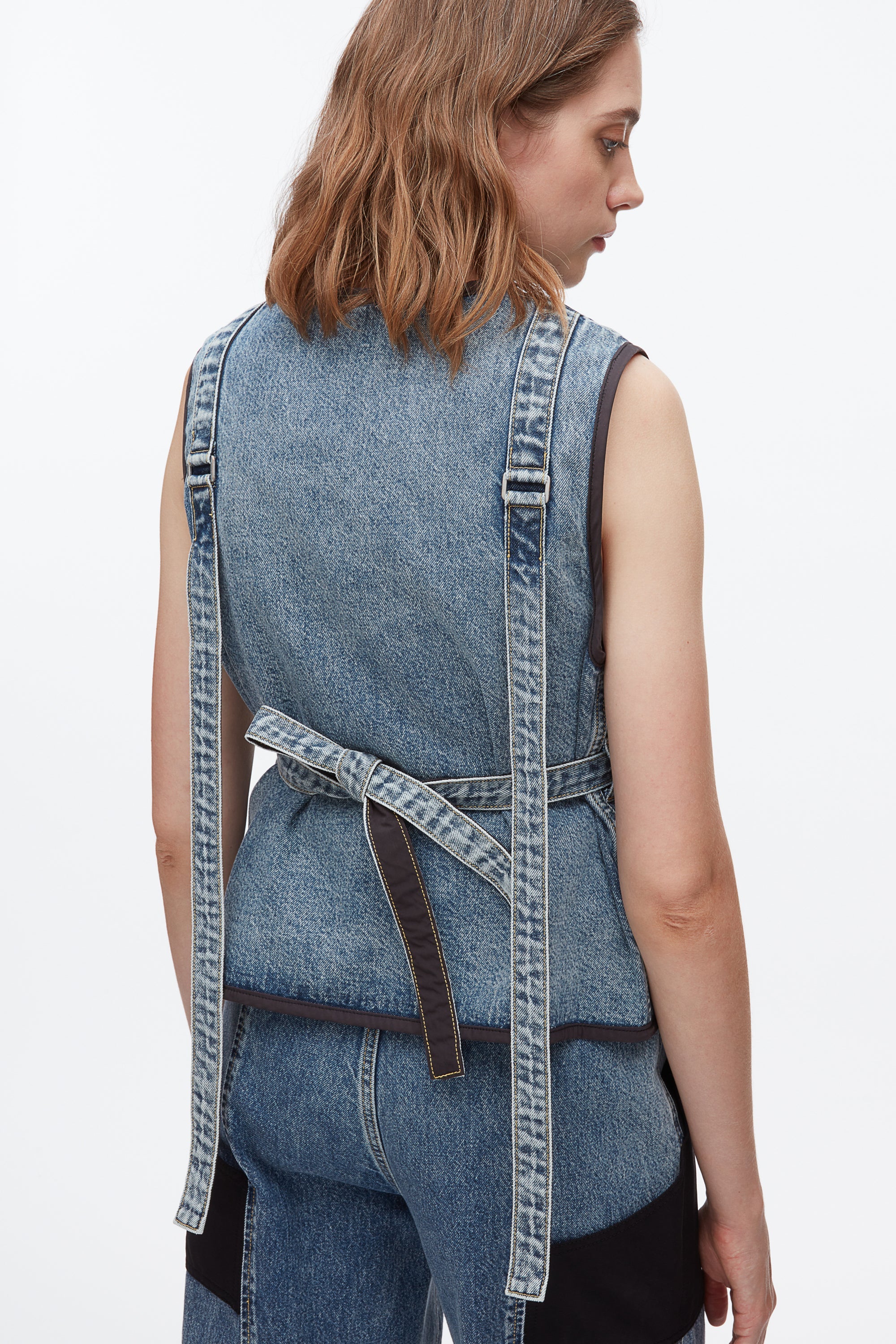 Washed Medium Blue Denim Field Vest | 3.1 Phillip Lim
