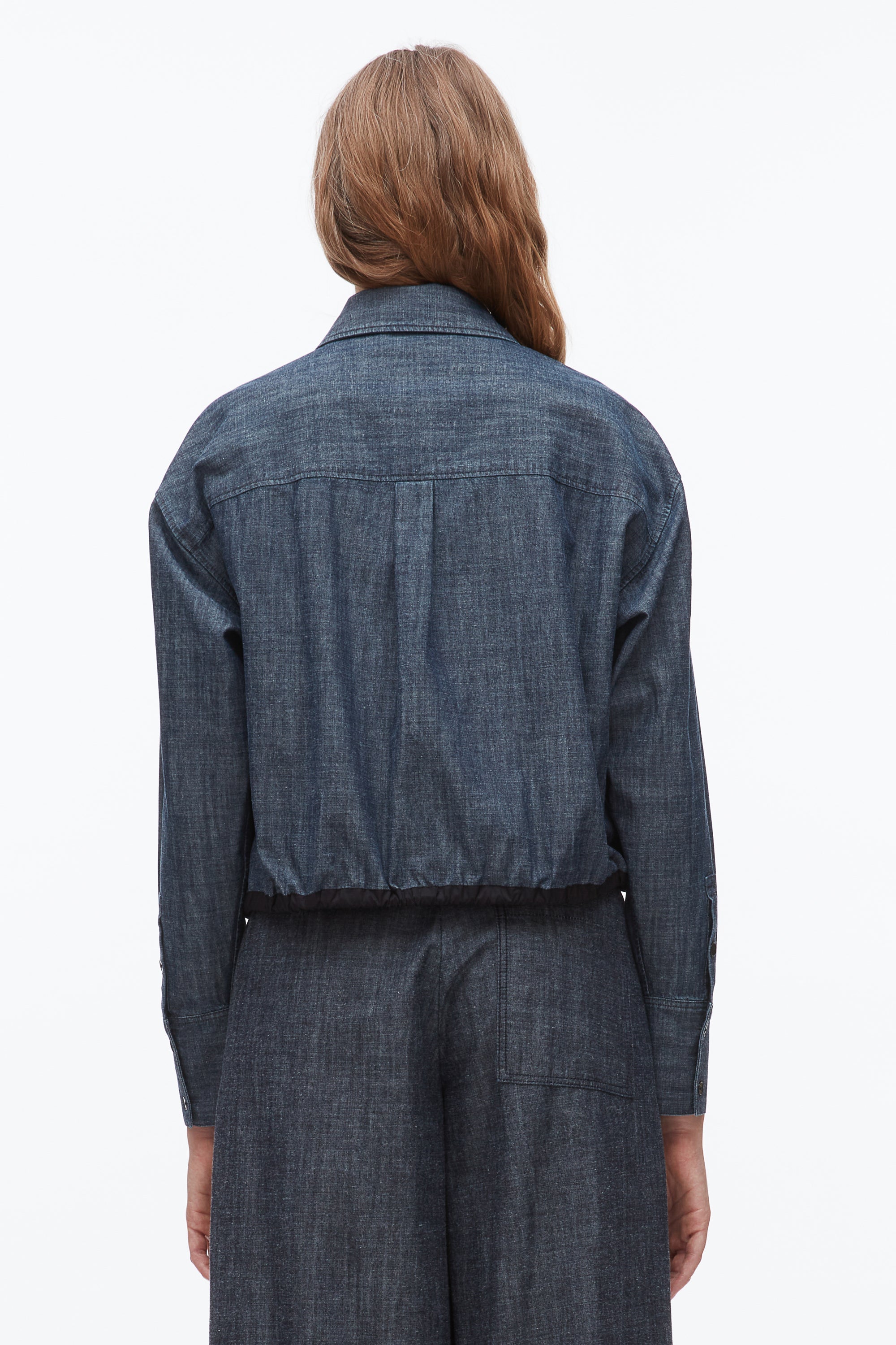 Washed Indigo Cropped Chambray Shirt | 3.1 Phillip Lim