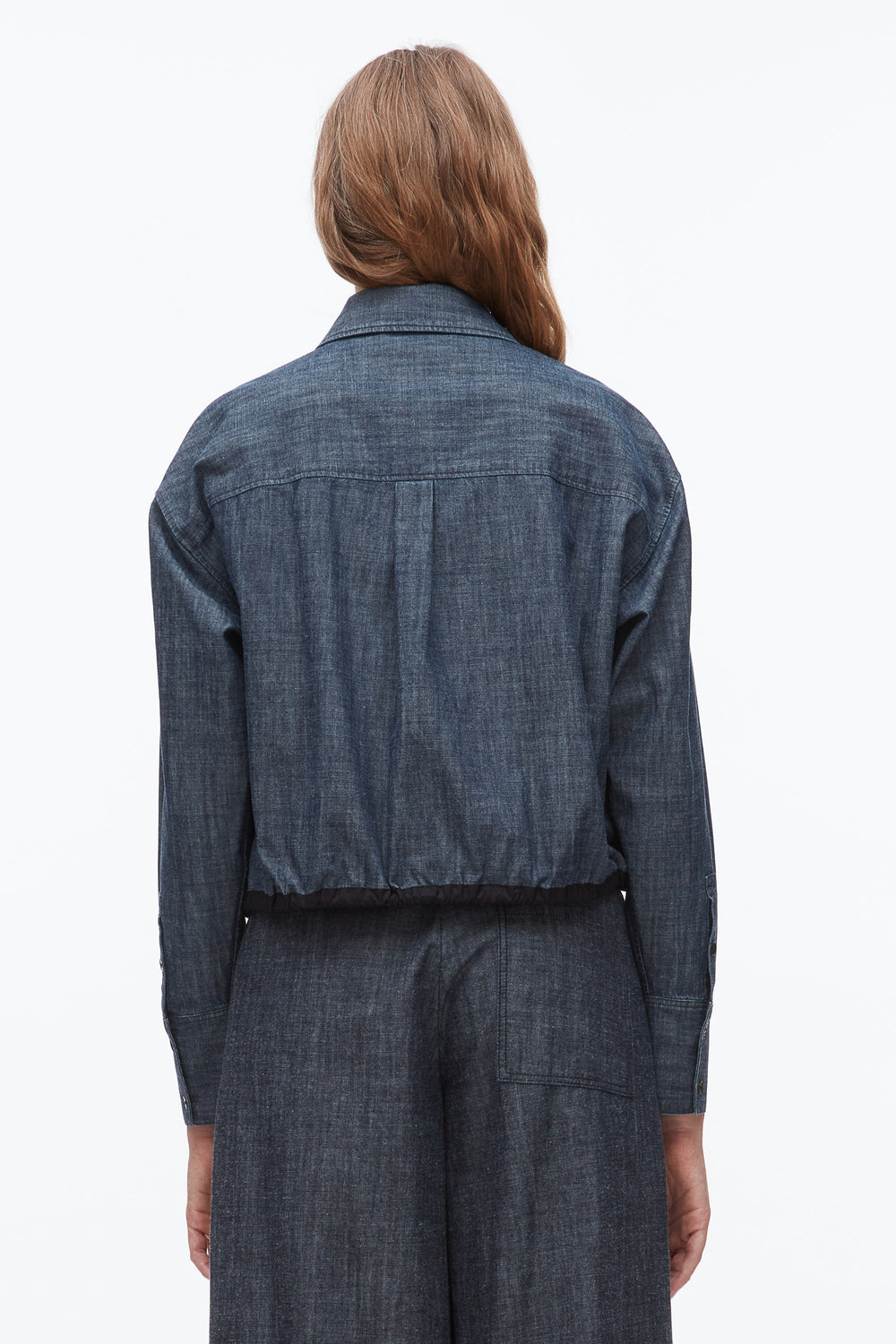 Washed Indigo Cropped Chambray Shirt | 3.1 Phillip Lim