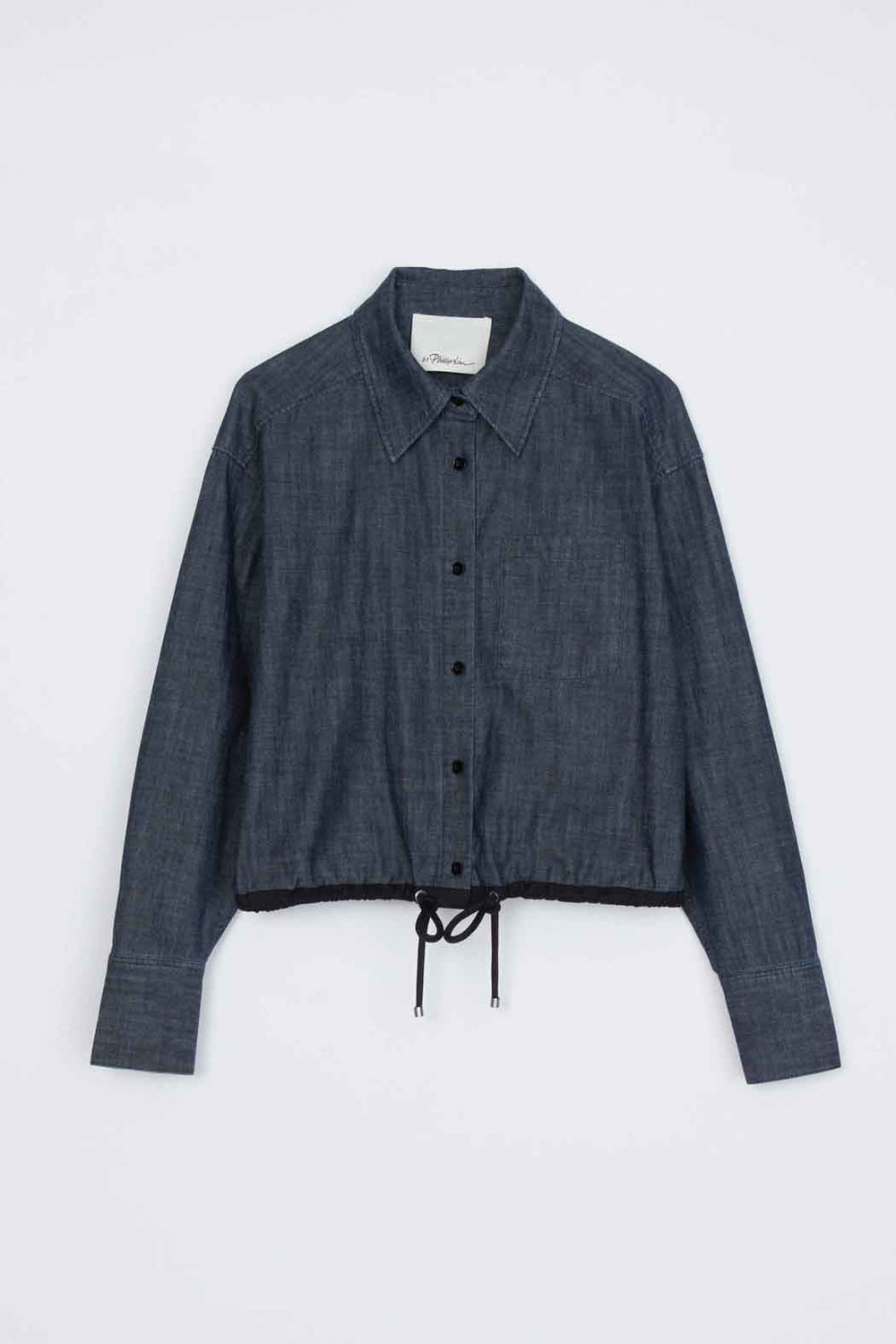 Washed Indigo Cropped Chambray Shirt | 3.1 Phillip Lim