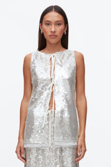 Fog Sequin Tank with Bows | 3.1 Phillip Lim