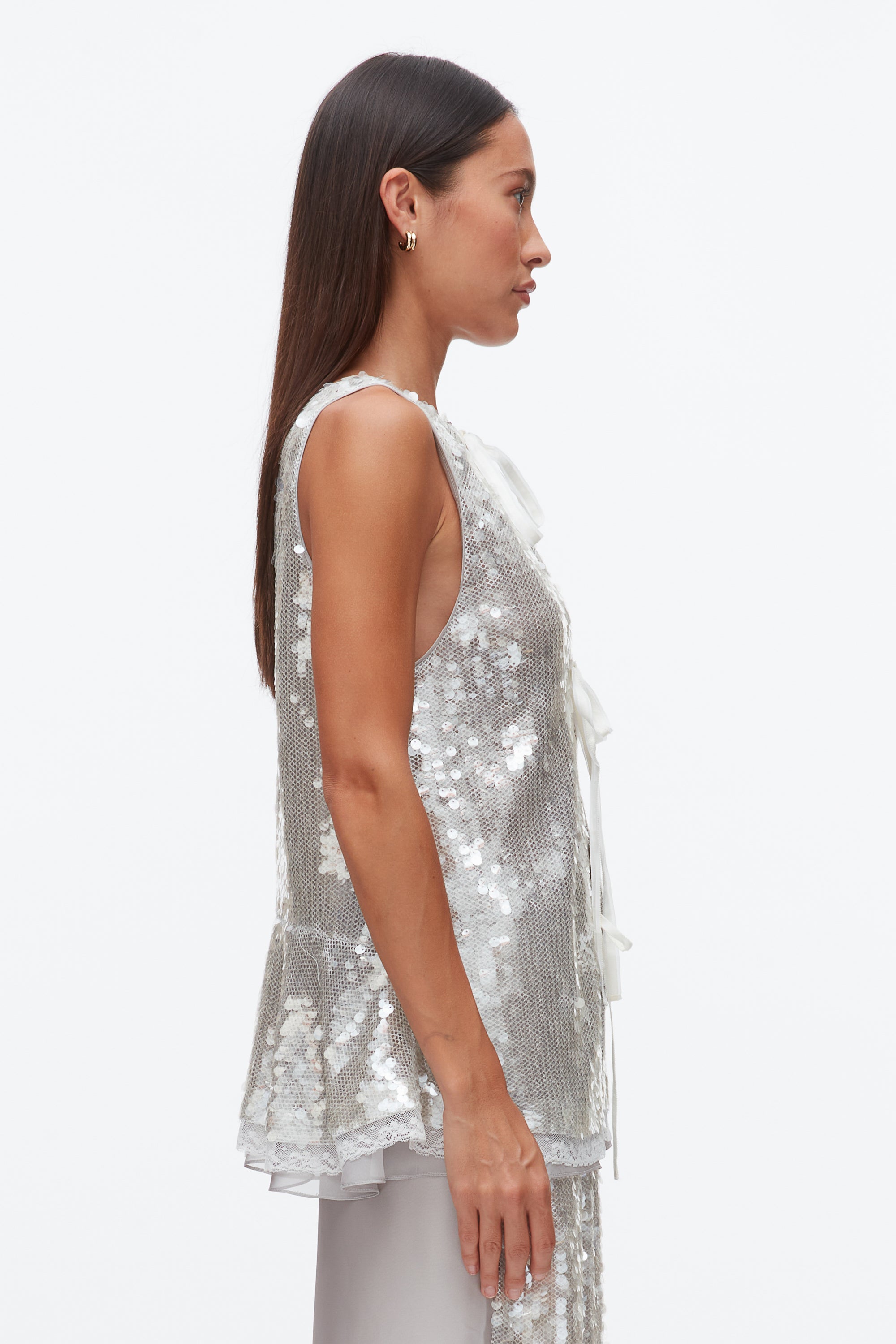 Fog Sequin Tank with Bows | 3.1 Phillip Lim