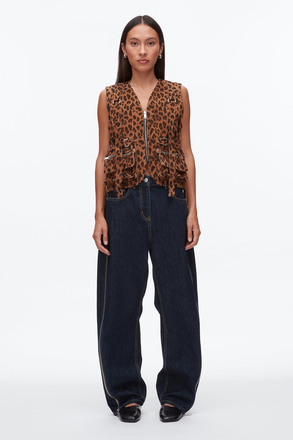 Leopard Leopard Print Field Vest | 3.1 Phillip Lim
