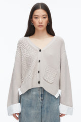 Oyster Cable Mix Boyfriend Cardigan | 3.1 Phillip Lim