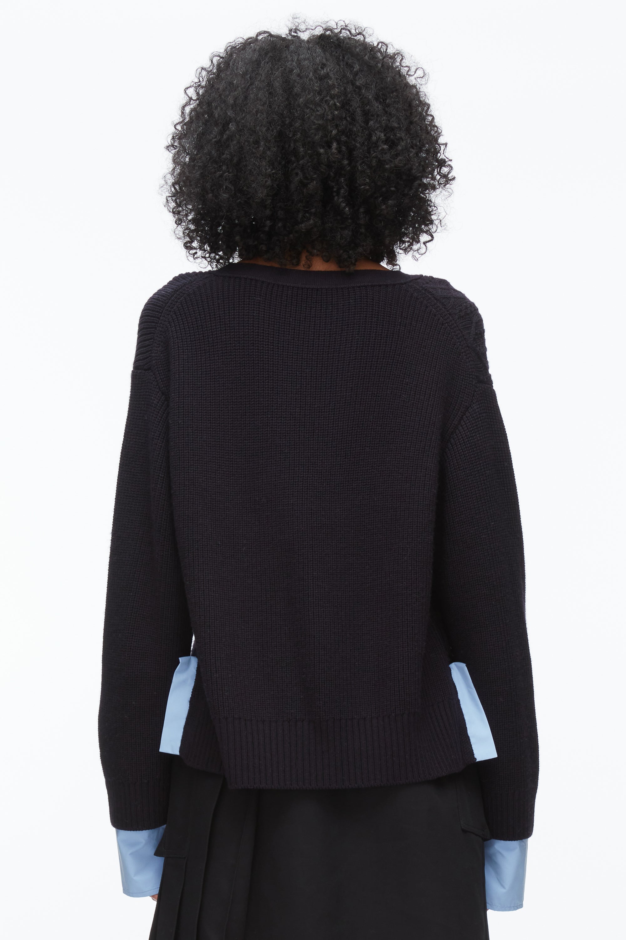 Midnight Cable Mix Boyfriend Cardigan | 3.1 Phillip Lim