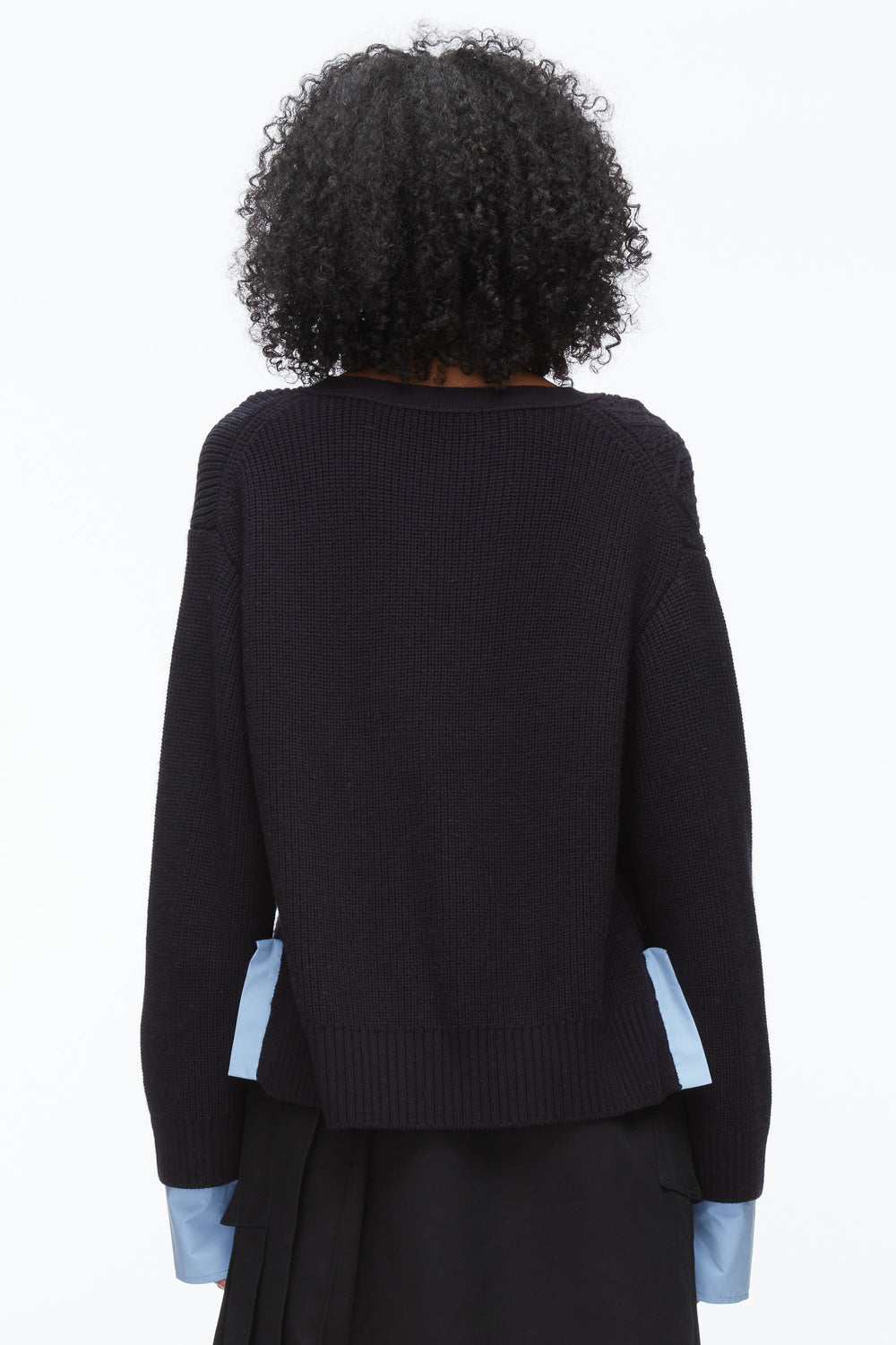 Midnight Cable Mix Boyfriend Cardigan | 3.1 Phillip Lim