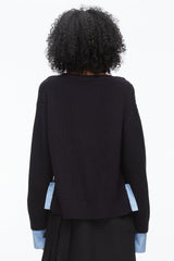 Midnight Cable Mix Boyfriend Cardigan | 3.1 Phillip Lim