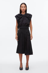 Black Draped Bow French Terry Top | 3.1 Phillip Lim