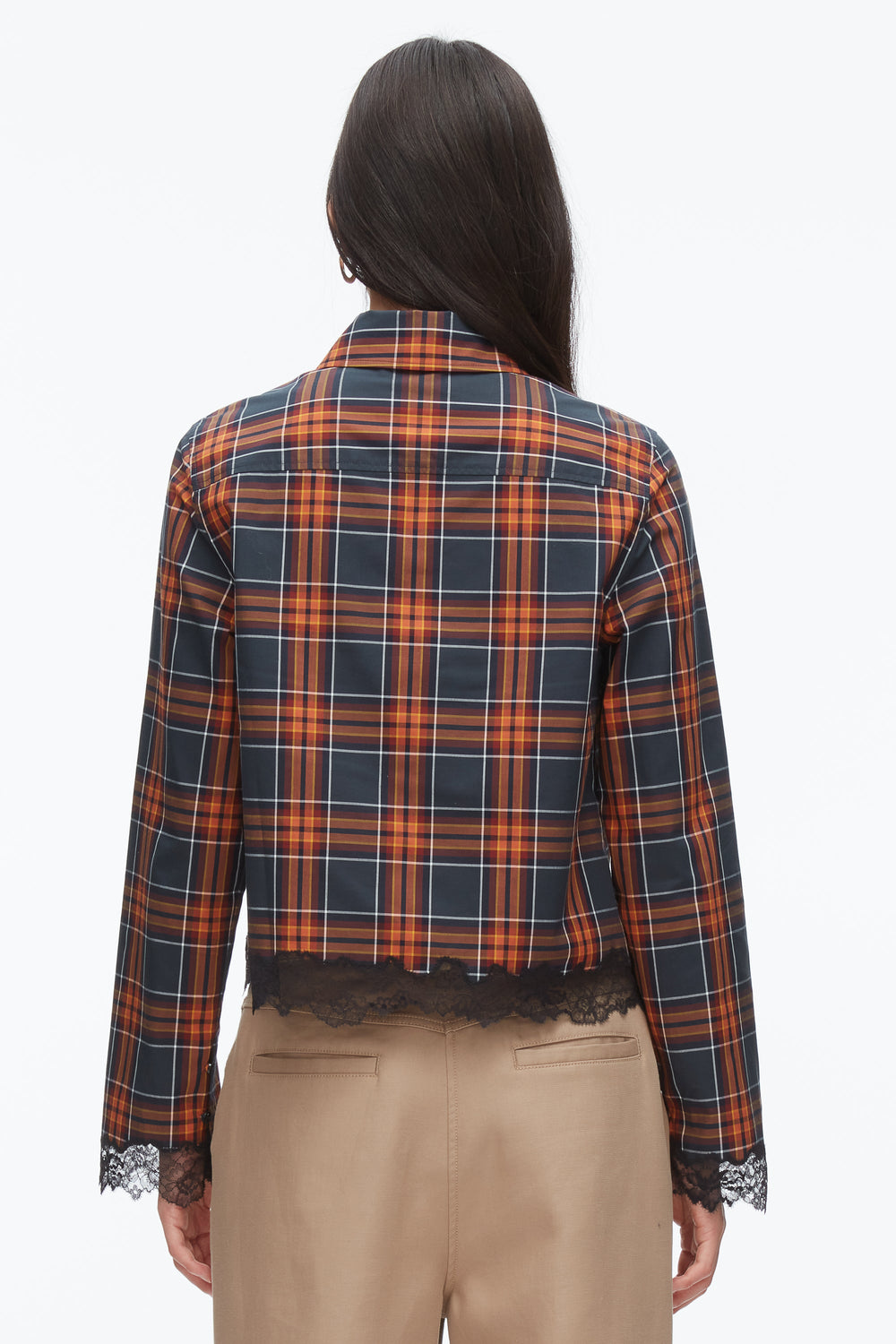 Dusk Multi Plaid Mix Cropped Shirt | 3.1 Phillip Lim