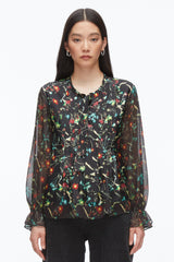Black Multi Bliss Floral Blouse | 3.1 Phillip Lim