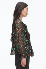 Black Multi Bliss Floral Blouse | 3.1 Phillip Lim
