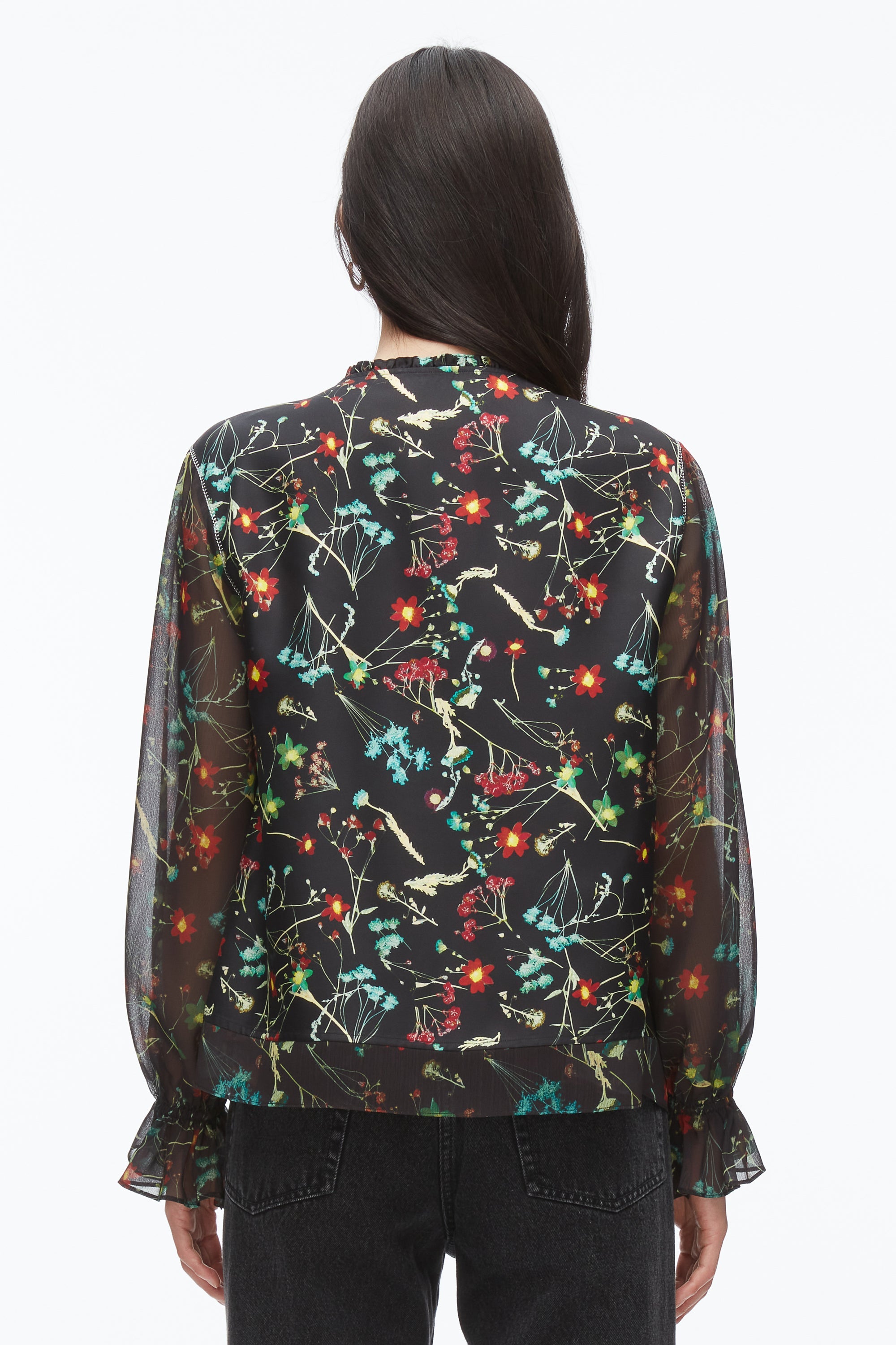 Black Multi Bliss Floral Blouse | 3.1 Phillip Lim