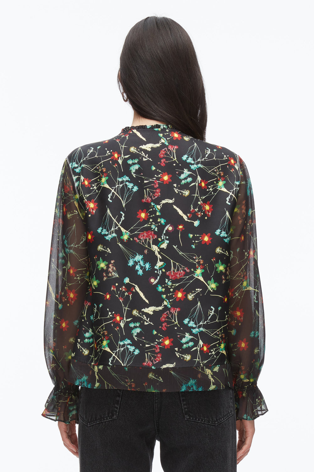 Black Multi Bliss Floral Blouse | 3.1 Phillip Lim