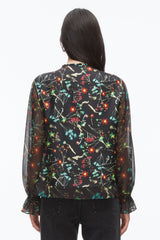 Black Multi Bliss Floral Blouse | 3.1 Phillip Lim