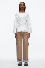 White Tie Front Poplin Shirt | 3.1 Phillip Lim