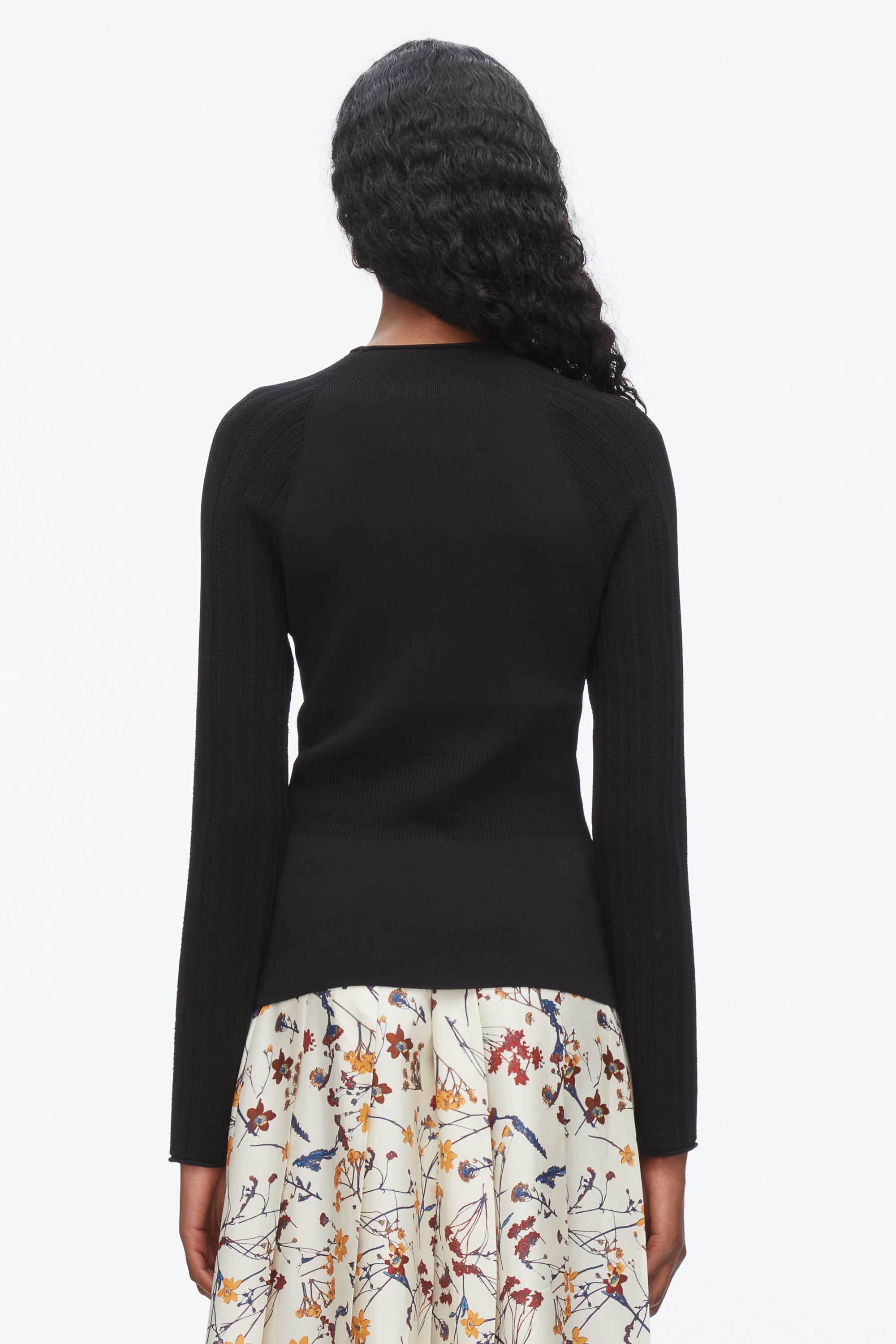 Black Compact Rib Mockneck Top | 3.1 Phillip Lim