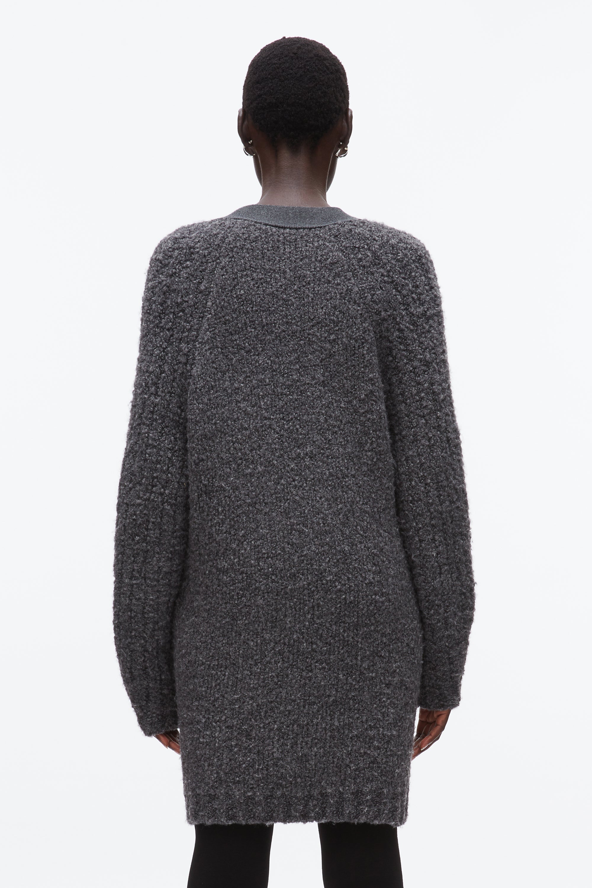 Charcoal Melange Boucle Cardigan Coat | 3.1 Phillip Lim
