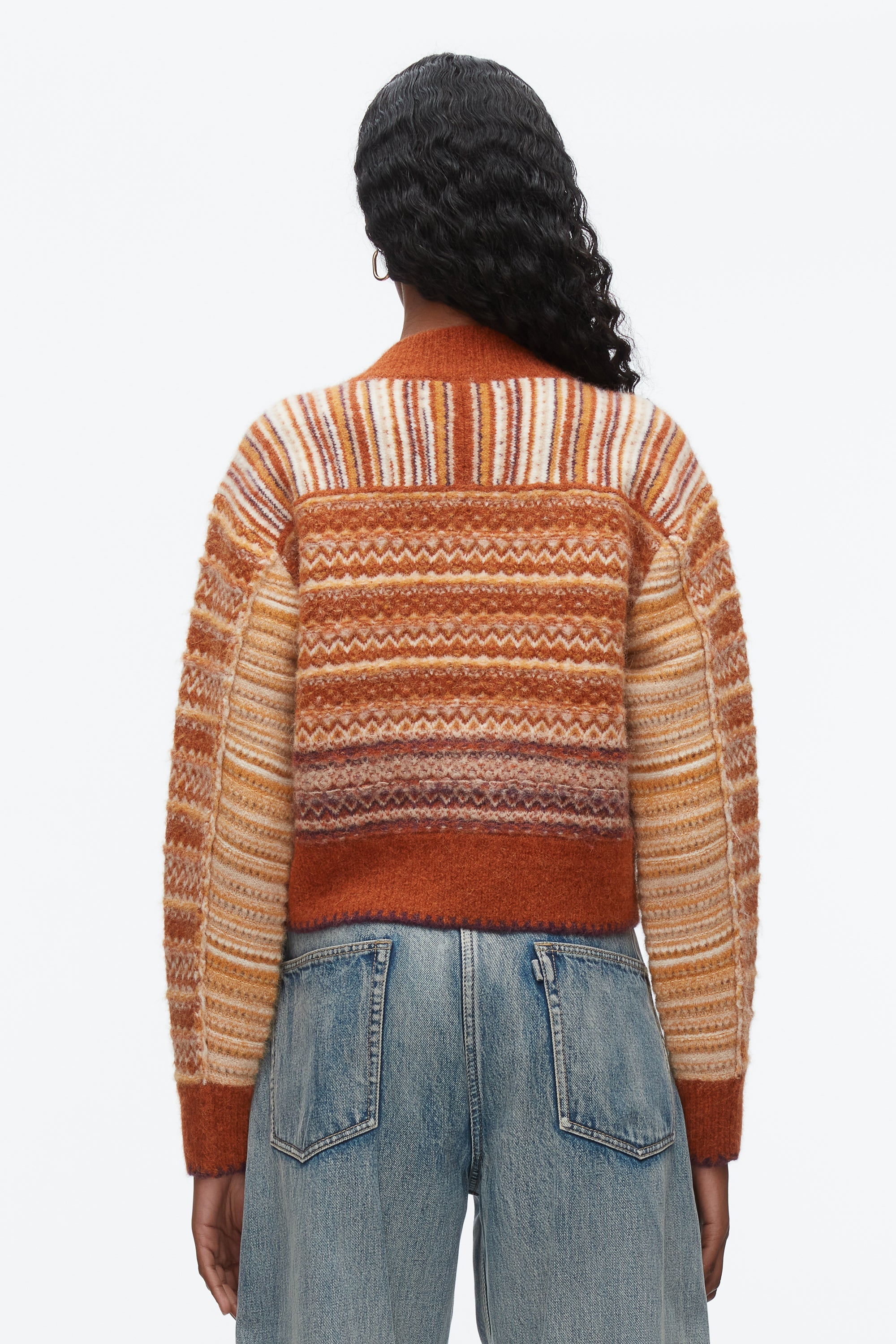 Sunset Multi Fair Isle Zip Cardigan | 3.1 Phillip Lim