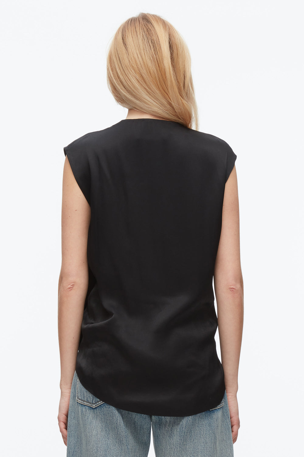 Black Soft Drape Sleeveless Blouse | 3.1 Phillip Lim