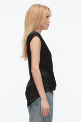 Black Soft Drape Sleeveless Blouse | 3.1 Phillip Lim