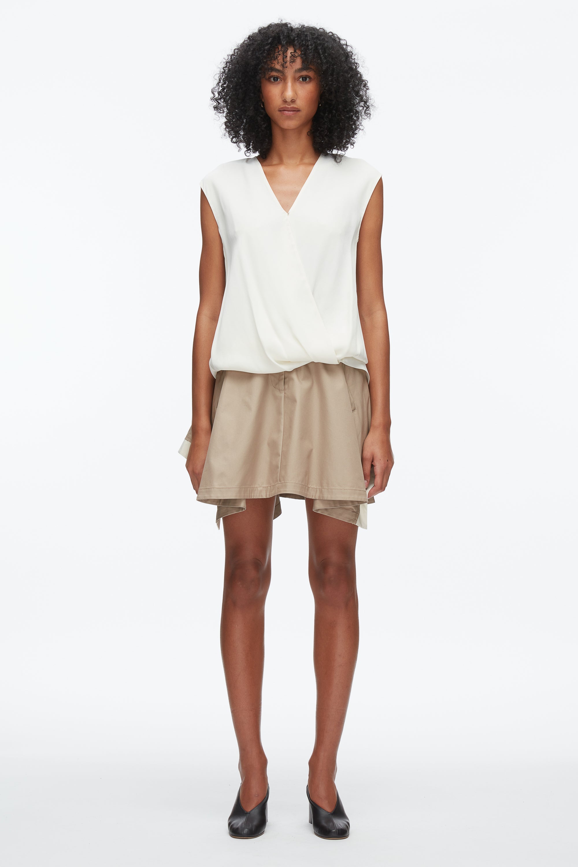 Ivory Soft Drape Sleeveless Blouse | 3.1 Phillip Lim
