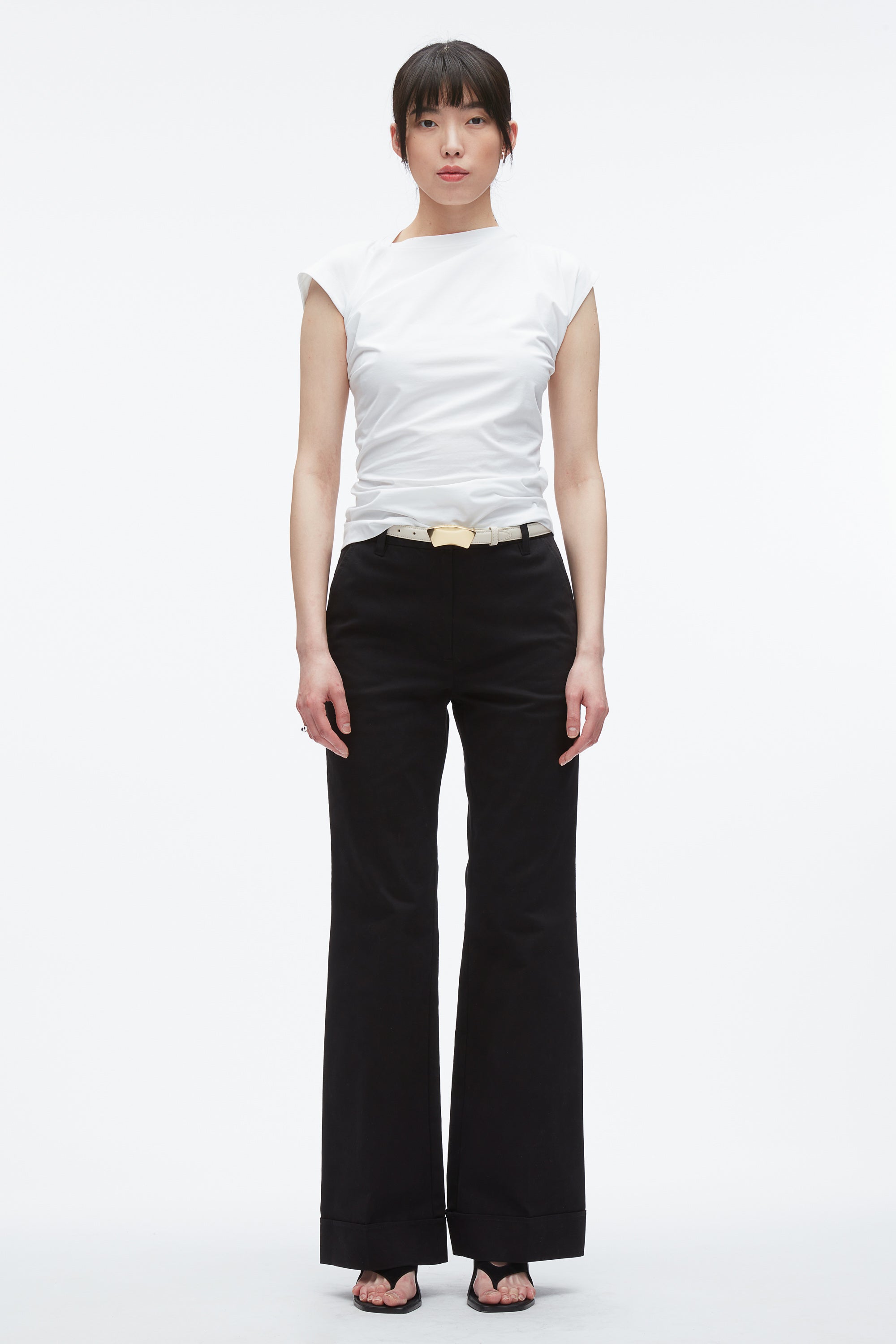 White Draped Asymmetric T-Shirt | 3.1 Phillip Lim