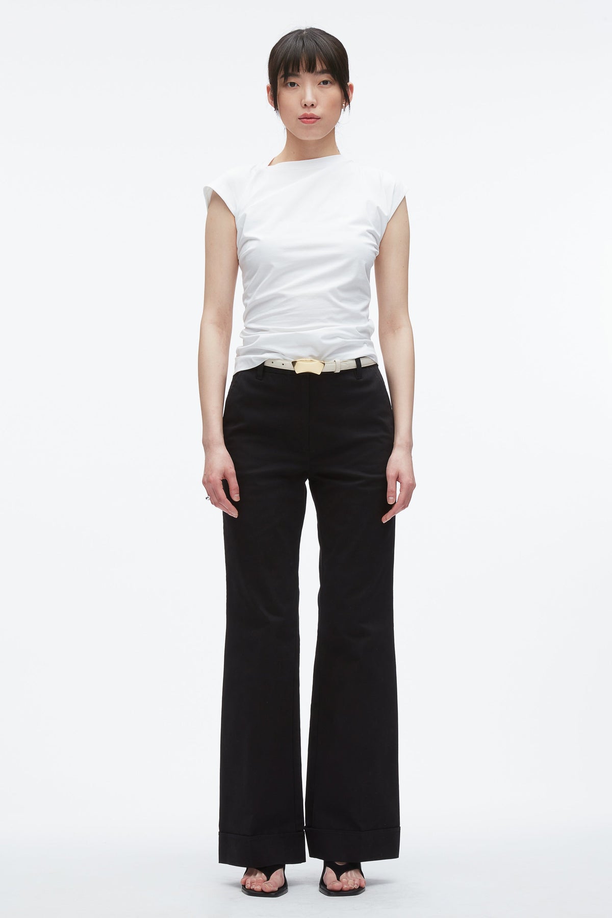 White Draped Asymmetric T-Shirt | 3.1 Phillip Lim