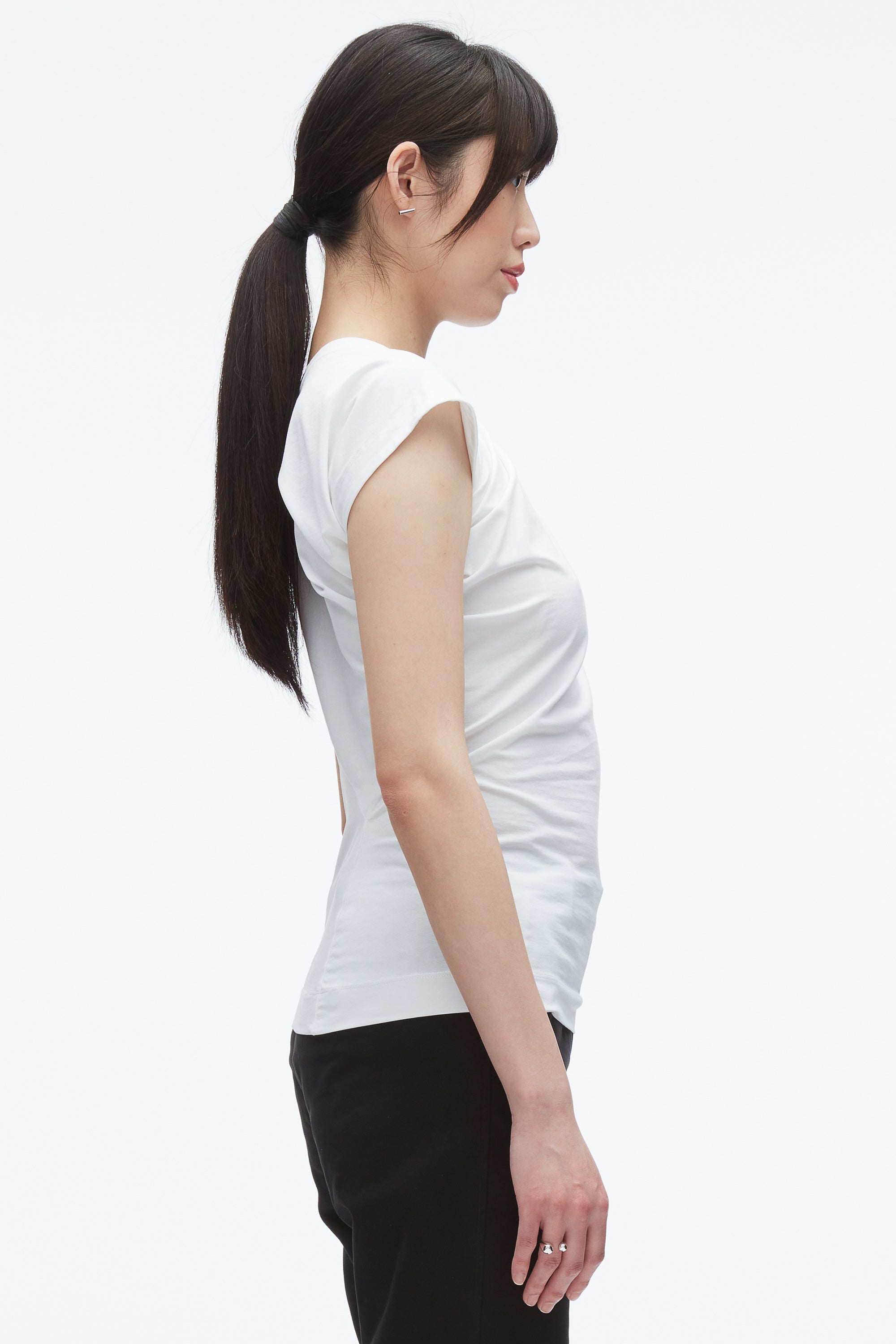 White Draped Asymmetric T-Shirt | 3.1 Phillip Lim