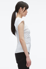 White Draped Asymmetric T-Shirt | 3.1 Phillip Lim