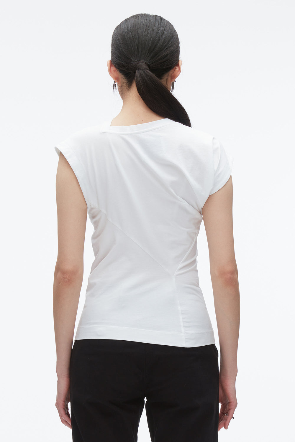 White Draped Asymmetric T-Shirt | 3.1 Phillip Lim